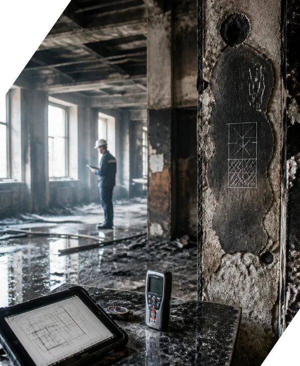 Обследование зданий после пожара в Санкте-Петербурге от 15942 р. | ЭкспертизаРоссия