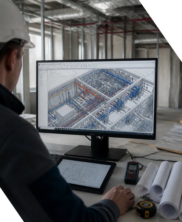 Создание BIM модели инженерных сетей для объектов в Санкте-Петербурге